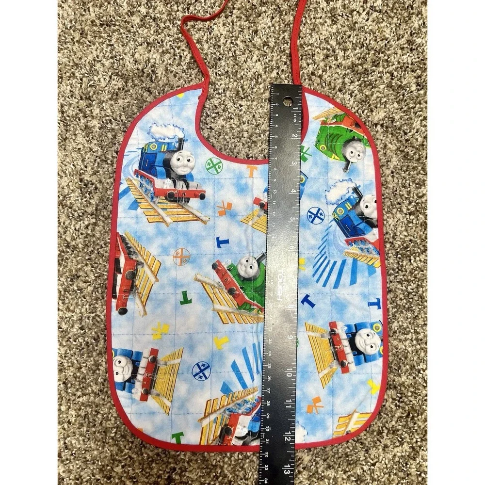 Lot Of 6 Quilted Handmade‎ Bibs Boy Theme Large Size 12